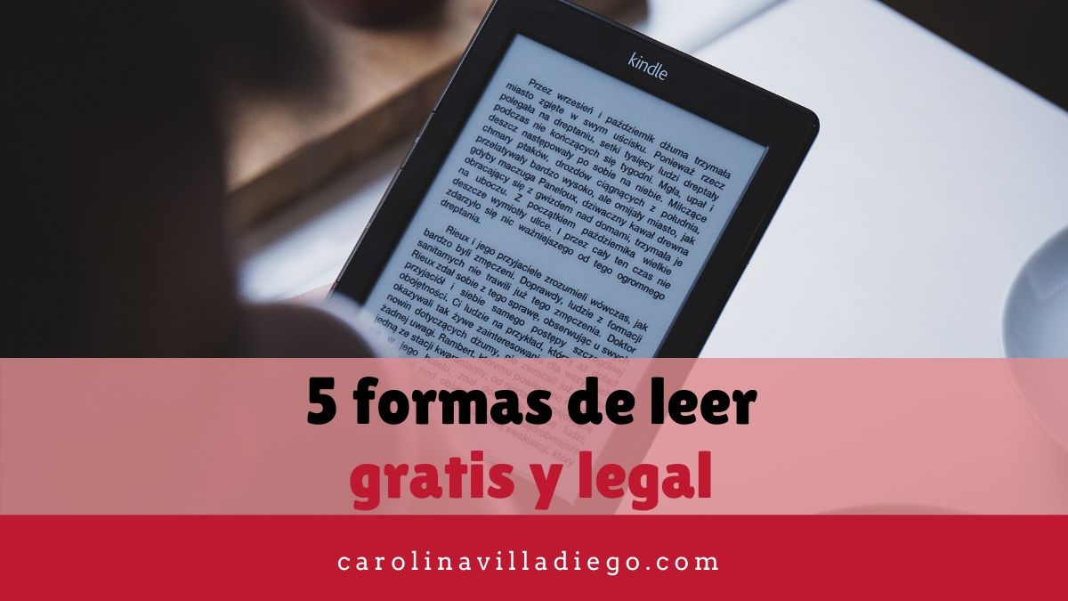 5 formas de leer gratis y legal