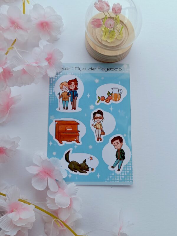 Hoja de sticker "Hijo de payasos"